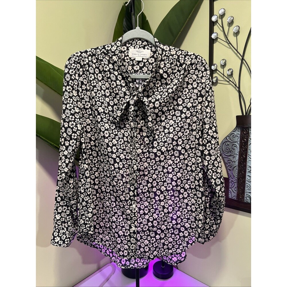 Birds of Paradis by Trovata Quincy Blouse Clover Patch Women’s Size Medium